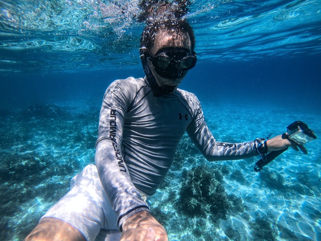  Man Snorkelling